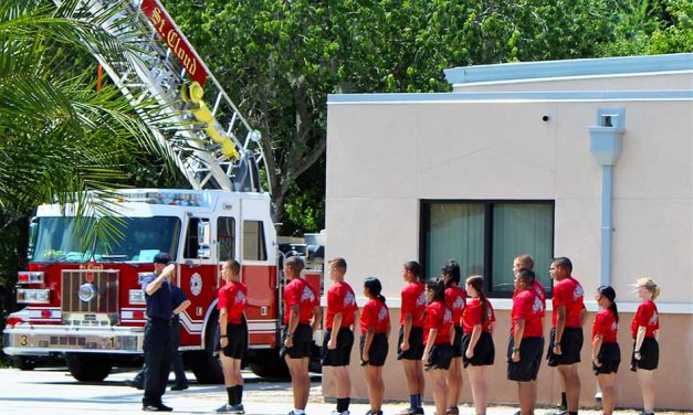 St. Cloud High School JROTC Cadets Complete St. Cloud Fire Rescue Training Program