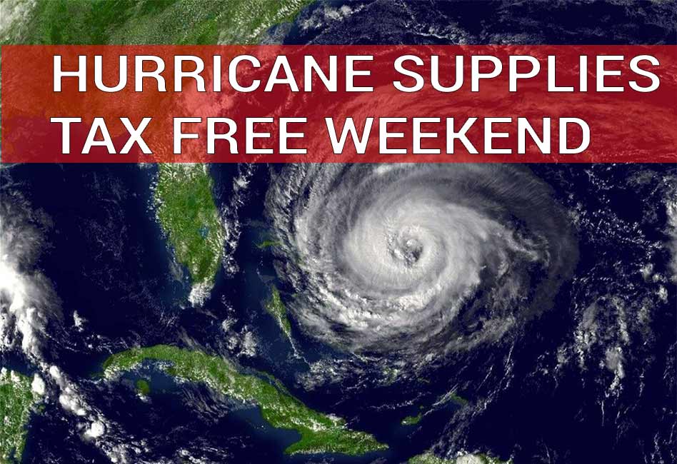 Hurricane Supplies are Taxfree in Florida this Weekend Positively