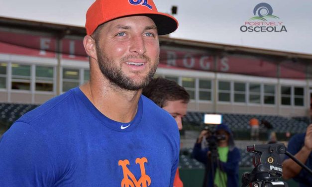 Florida Fire Frogs and Over 4500 Fans Welcome Tim Tebow to Osceola County