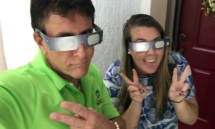 It’s Solar Eclipse Day and Thanks to Dorene and Lindsey Tierney, We Can Look at the Sun!