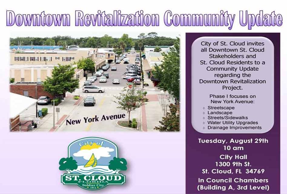 City of St. Cloud Invites Residents and Stakeholders to Downtown Revitalization Meeting