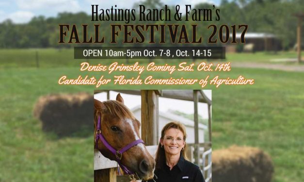 Hastings Fall Festival Welcomes  Denise Grimsley, Candidate for Florida Commissioner of Ag on Oct. 14th