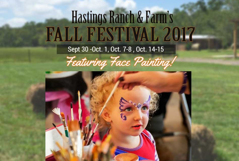 Hastings Ranch & Farm Fall Festival Adds Face Painting to All 3 Weekends!