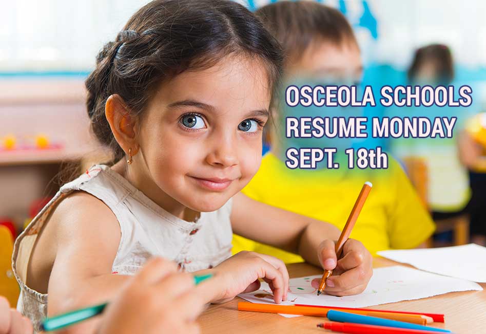 Osceola County Public Schools to Reopen Monday September 18