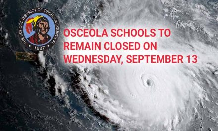 Osceola Schools To Remain Closed on Wednesday, September 13