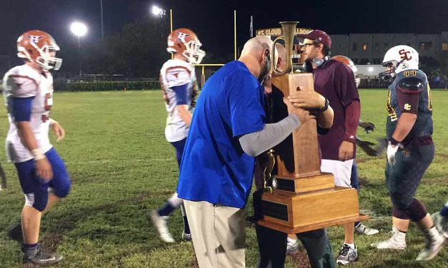 Harmony Longhorns Win Big Over the Bulldogs and Bring Home the Brass Bugle