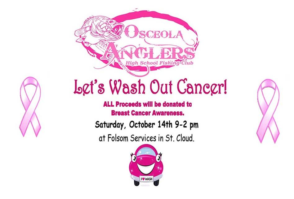 Osceola Anglers to Host Breast Cancer Awareness Car Wash Saturday Oct. 14