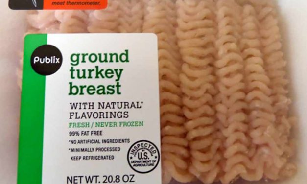 38,000 lbs. of Ground Turkey is Recalled Including Packages Sold at Publix