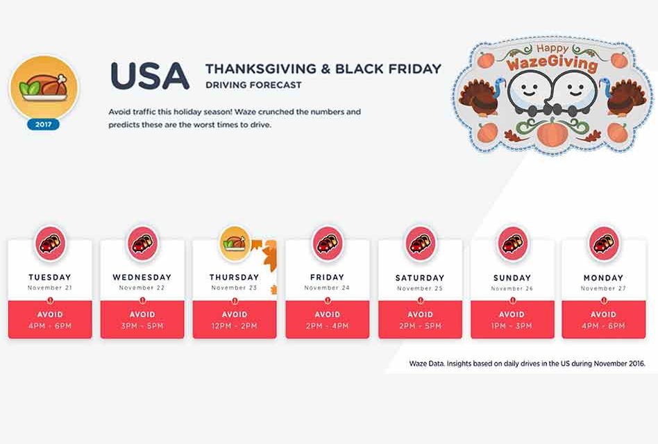 Drive Safe and Positively During Thanksgiving & Black Friday With Waze Tips!