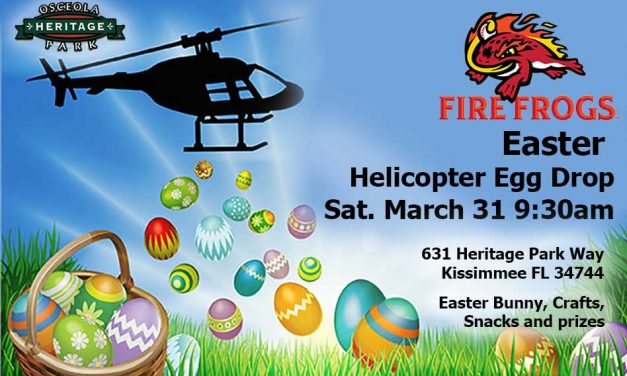 Florida Fire Frogs to Host Helicopter Egg Drop Saturday March 31st at 9:30am