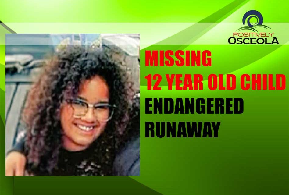 Missing 12 Year Old Child Alert – Endangered Runaway
