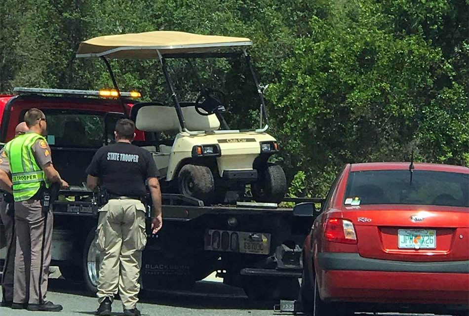 Golf Cart Passenger Critically Injured in Crash in Osceola County