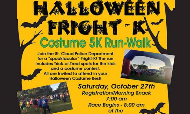 St. Cloud Halloween Fright-K Costumed  5K/Run October 27th to Benefit Local Charity