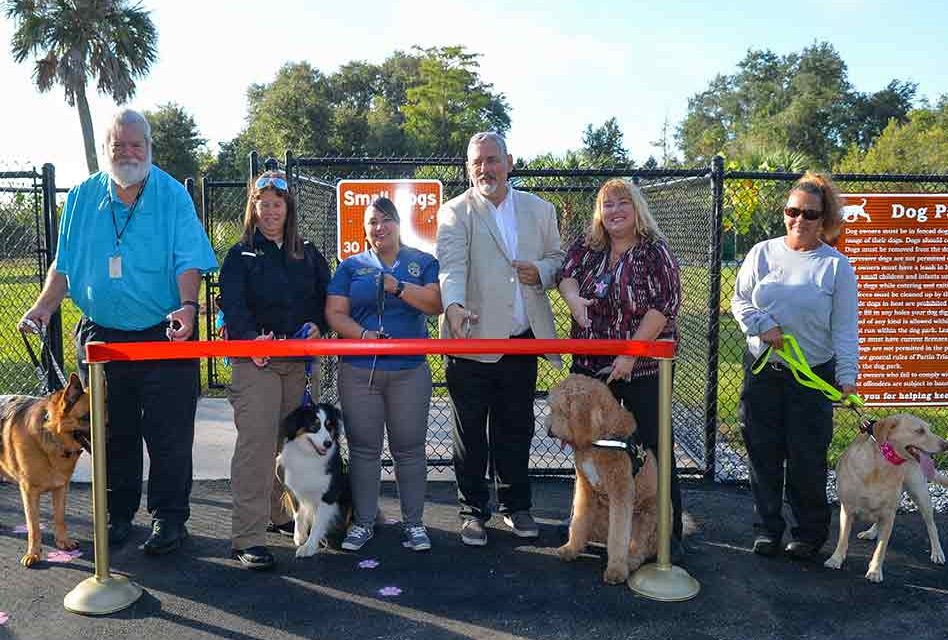 Osceola County Holds Ribbon Cutting for New Walk-Up Dog Park in BVL