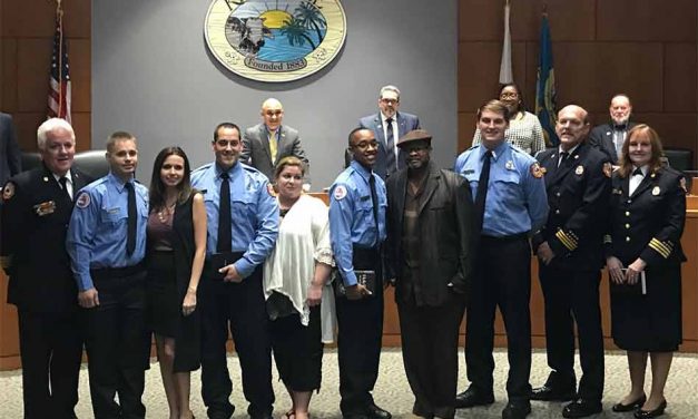 Kissimmee Swears in Four New Fire Fighters at Commission Meeting
