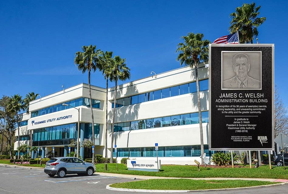 Kissimmee Utility Authority Renames its Headquarters to Honor Retiring President Jim Welsh