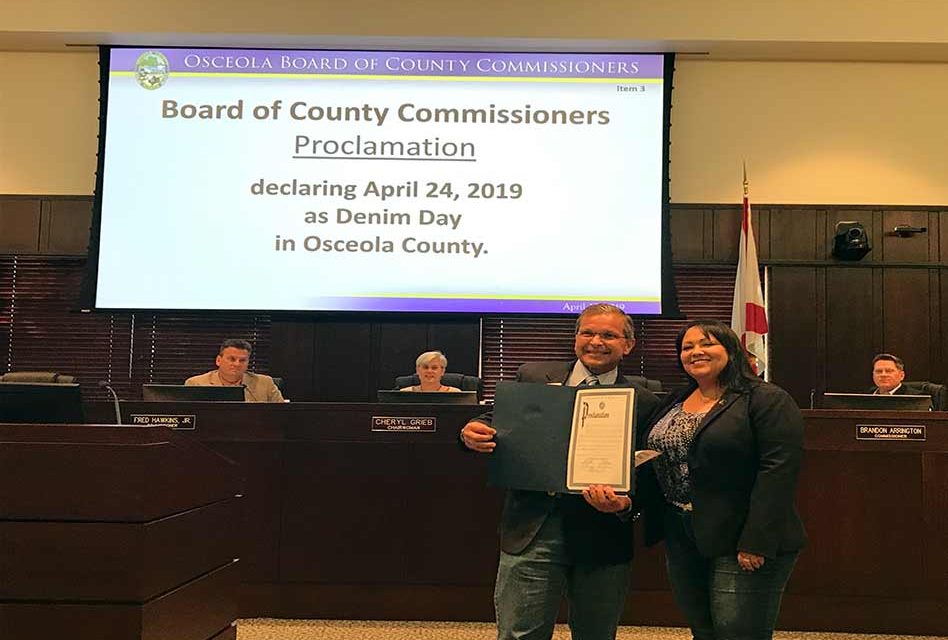 Osceola County Proclaims April 24th as Denim Day In Honor of Sexual Assault Victims