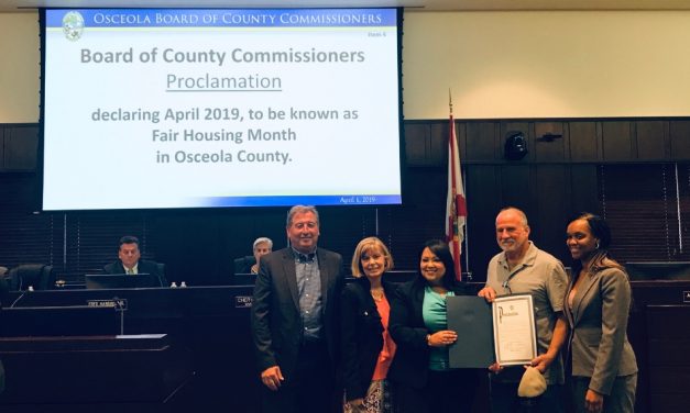 Osceola County Commissioners Proclaim April 2019 as Fair Housing Month in Osceola County