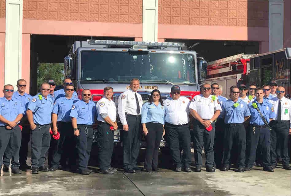 Osceola County Fire Rescue Hosts “Push Back” Ceremony For New Engine and Tower
