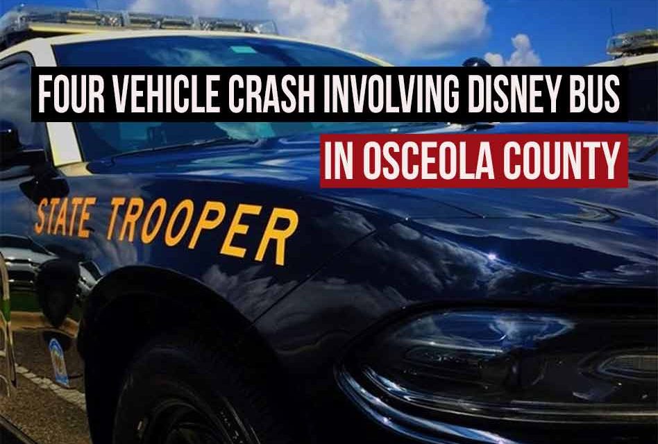 Four Vehicles, Including a Disney Bus, Collide in Osceola County, FHP Reports