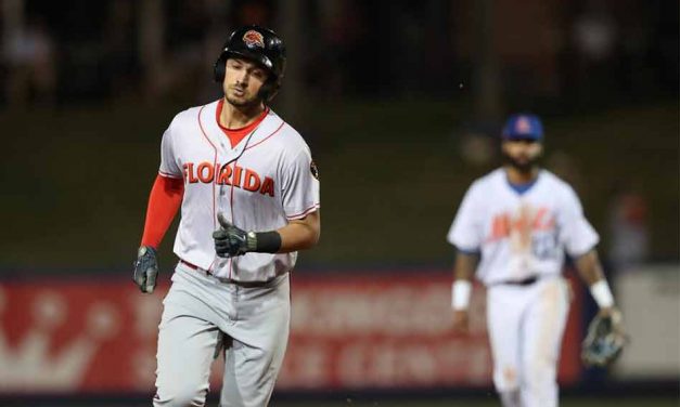 Fire Frogs’ Lugbauer Powers in 5 RBIs but D-Jays Take Win 12-11 in Ten Innings