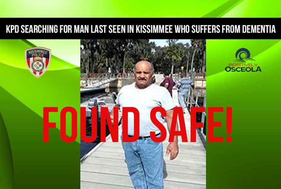 Man Suffering from Dementia Missing Since Saturday Found Safe in Poinciana