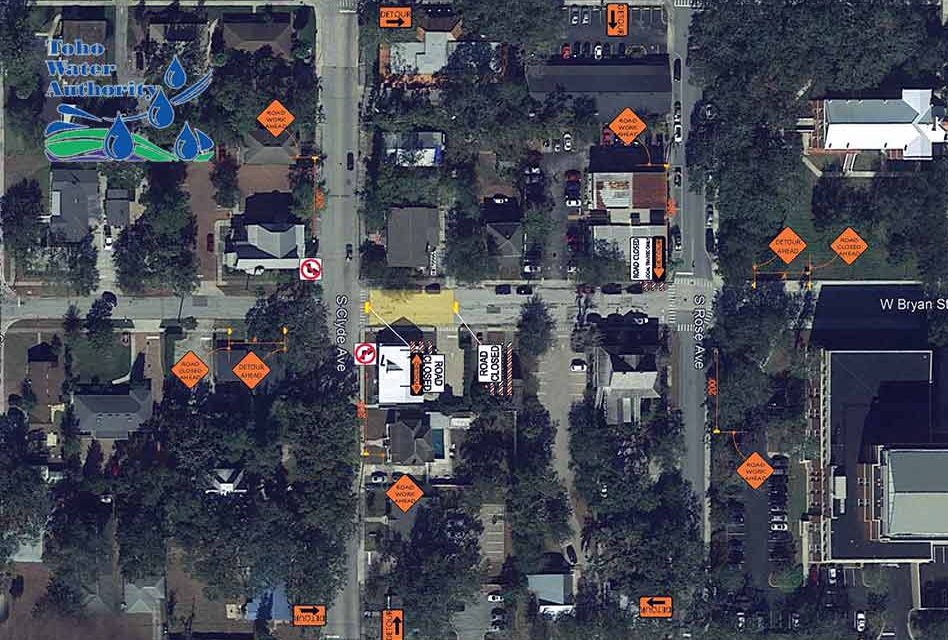 Temporary Road Closure on W. Bryan St. Between S. Clyde Ave and S. Rose Ave Beginning Monday, July 8