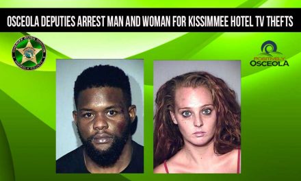 Osceola Deputies Arrest Man and Woman for West Kissimmee Hotel TV Thefts