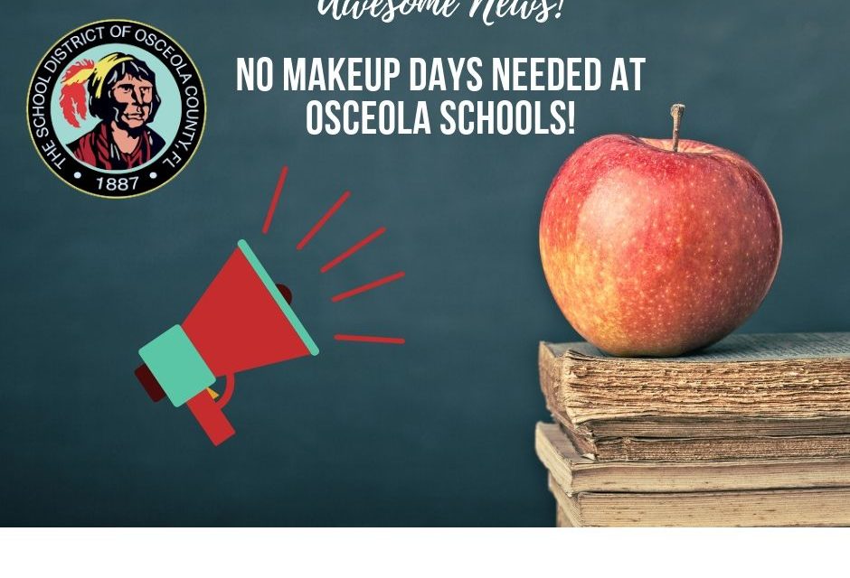 No Make-Up Days Needed In Osceola Schools Due to Hurricane Dorian