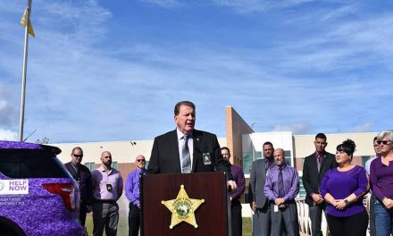 Osceola Sheriff’s Office unveils purple Domestic Violence Awareness vehicle