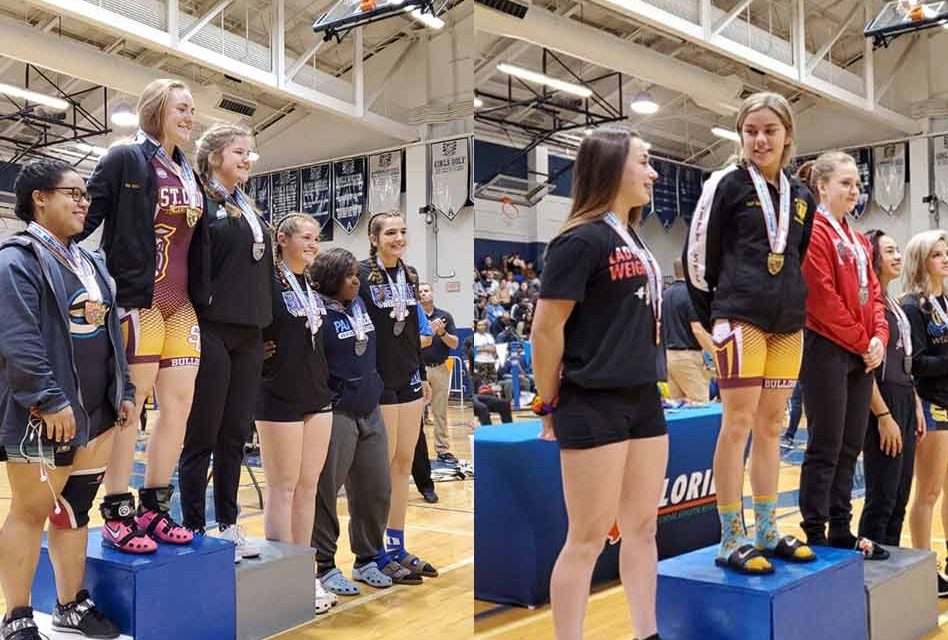 St. Cloud High School’s Kaylin White, Hannah Wagner are 2A state weightlifting champions