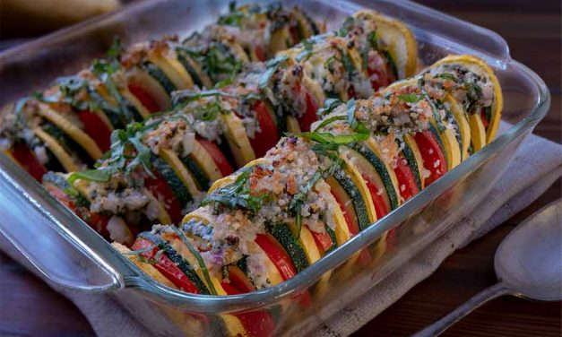 Florida Squash and Tomato Gratin, Positively Delicious!