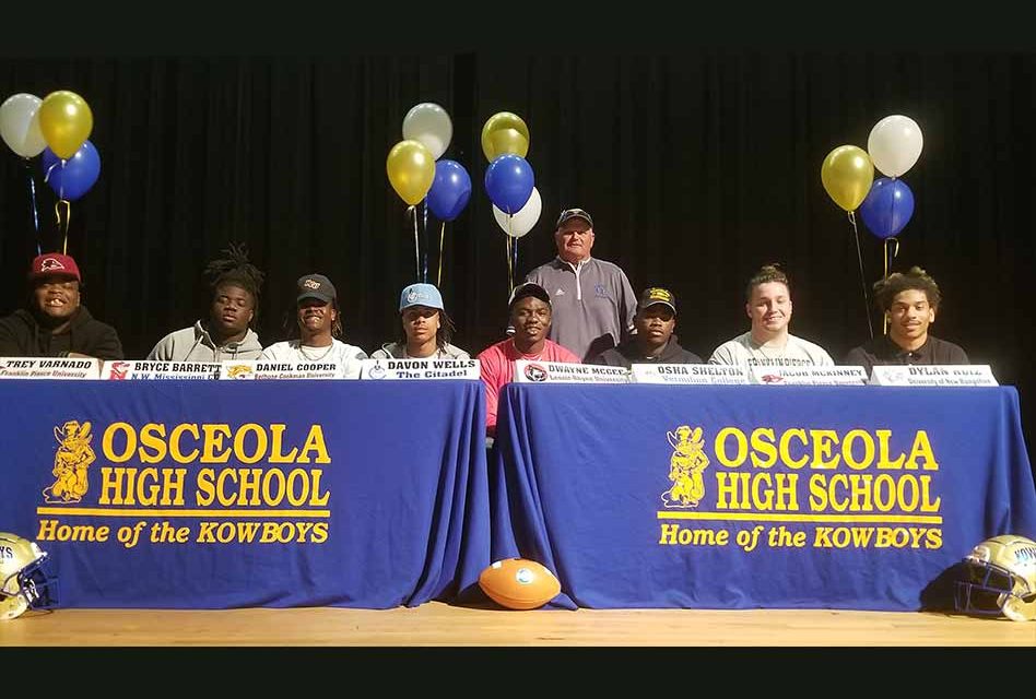 National Signing Day: Eight Osceola Kowboys off to play Saturdays