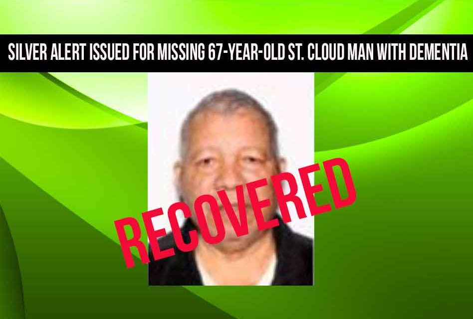 Silver Alert issued for missing St. Cloud man with dementia recovered