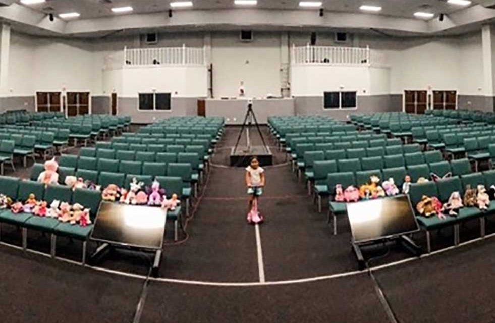 Even in empty church, Cornerstone’s Senior Pastor doesn’t preach alone thanks to his granddaughter’s stuffed friends