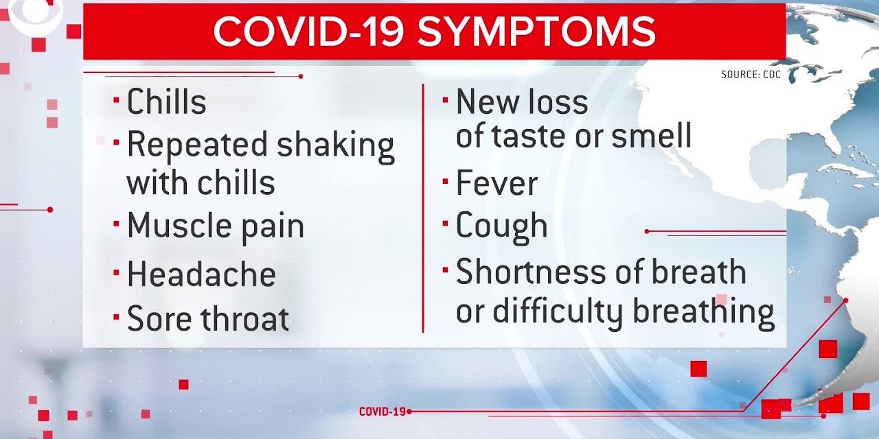 CDC adds muscle pain, chills, sore throat, loss of taste or smell as COVID-19 symptoms