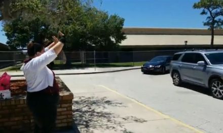 Parkway Middle School’s Megan Gould surprised with parade on #SchoolPrincipalsDay