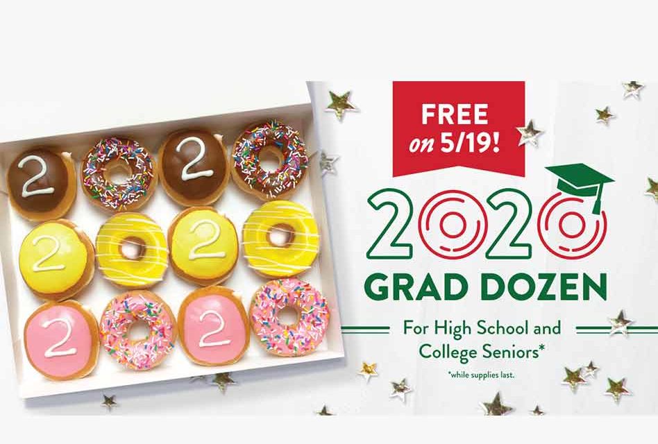 Krispy Kreme sweetens end of 2020 for seniors with special grad doughnuts; here’s how to get them FREE today!