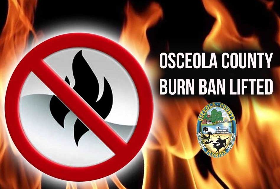 Osceola County lifts burn ban