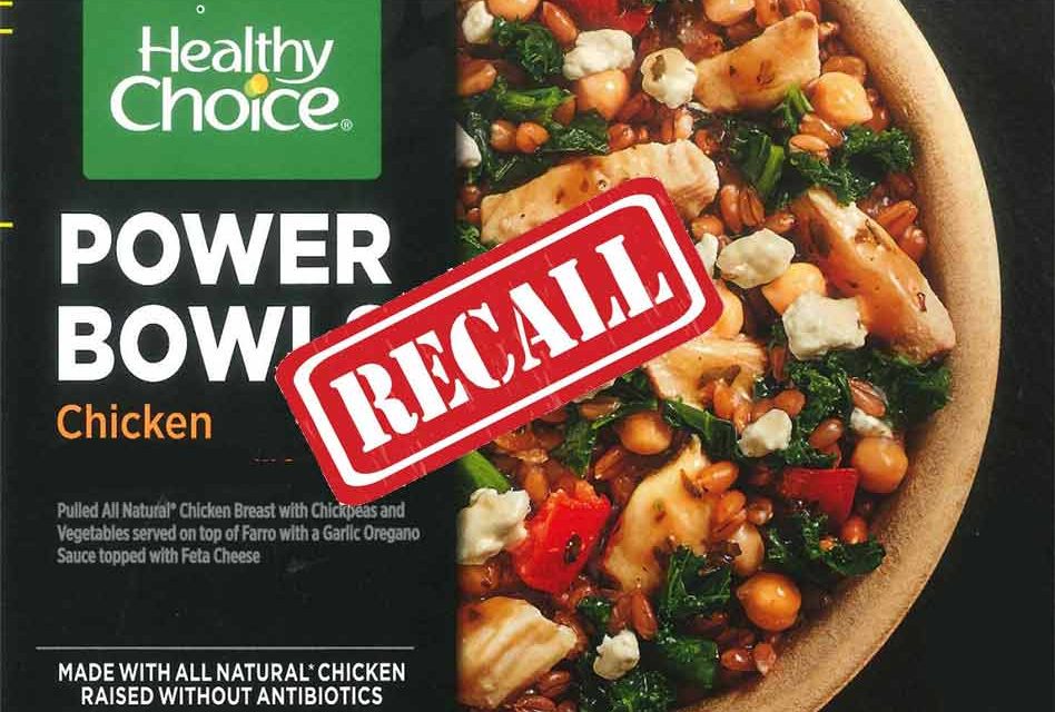 Frozen not-ready-to-eat chicken and turkey bowl products recalled due to possible foreign matter contamination