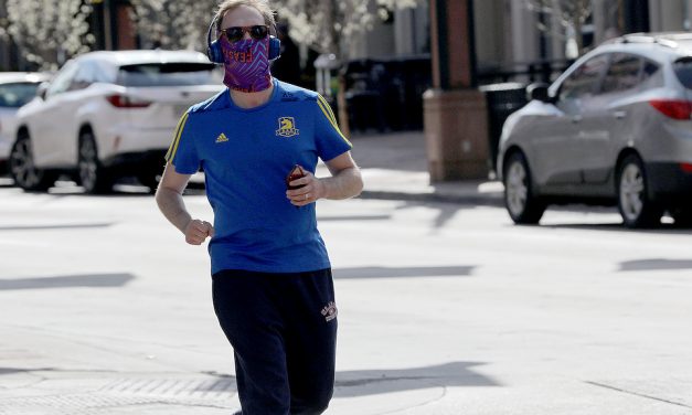 Should you wear a face covering while jogging or biking?