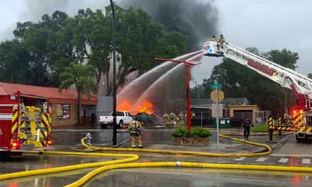 Kissimmee Fire Department prevents tire fire from turning into commercial building blaze