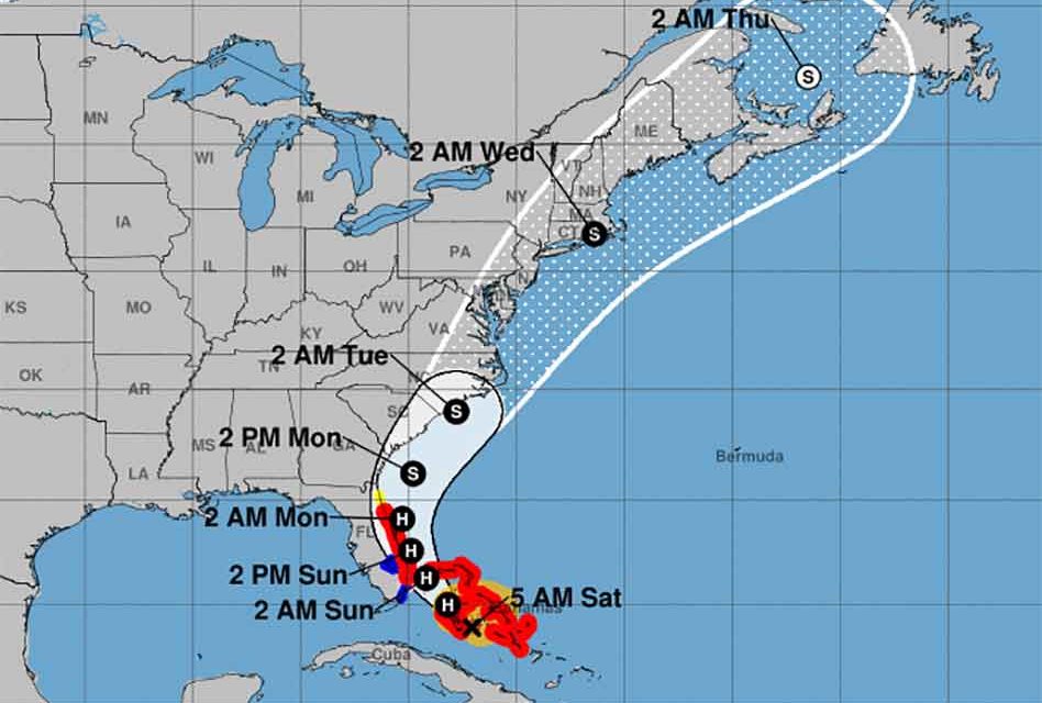Hurricane Isaias continues to bring strong winds, heavy rains to Bahamas, heading to Florida’s east coast next