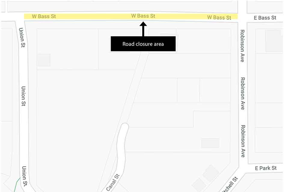 Toho Water Authority extends closure to thru traffic on W. Bass Street through September 2