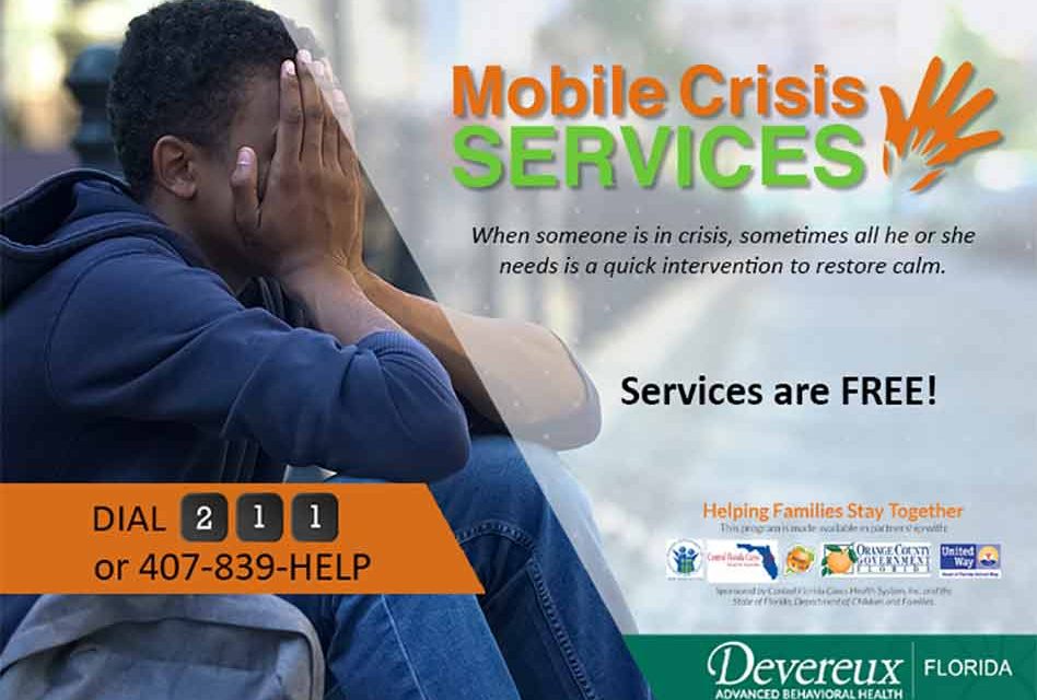 Free mobile crisis services available in Osceola, Orange, and Seminole Counties