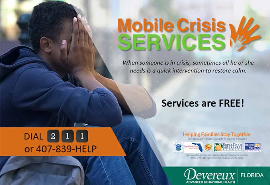 Free mobile crisis services available in Osceola, Orange, and Seminole