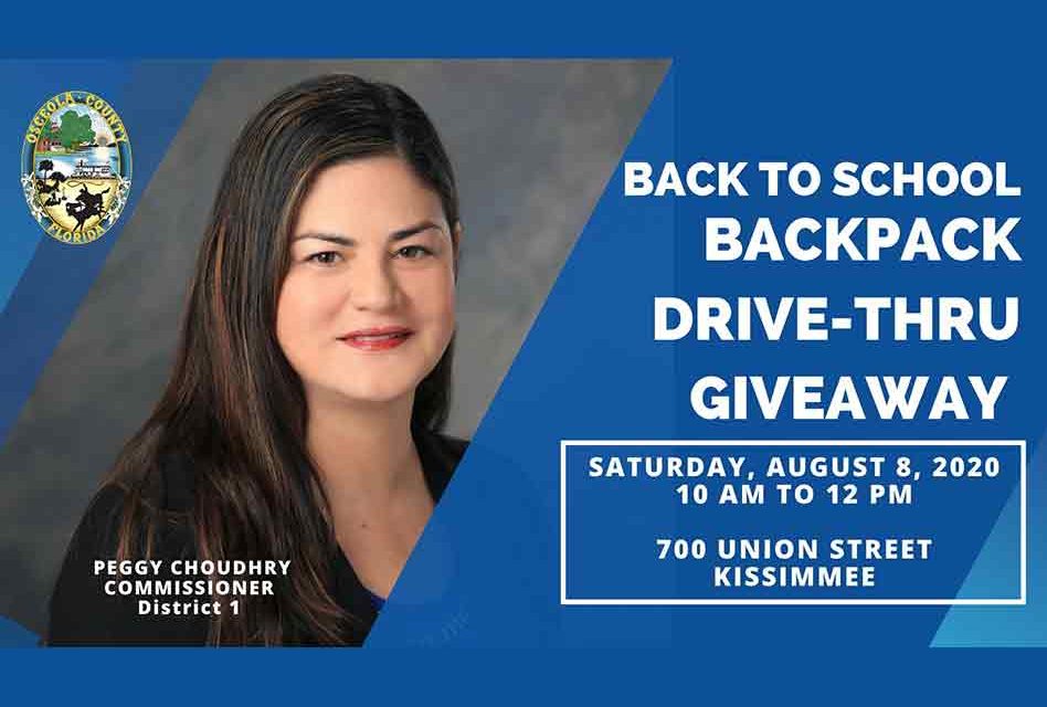 Osceola County District 1 Back to School Drive-thru event with Commissioner Peggy Choudhry