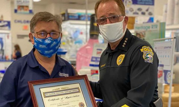 St. Cloud Police Department says thank you to Pinch a Penny Pool Patio Spa in St. Cloud