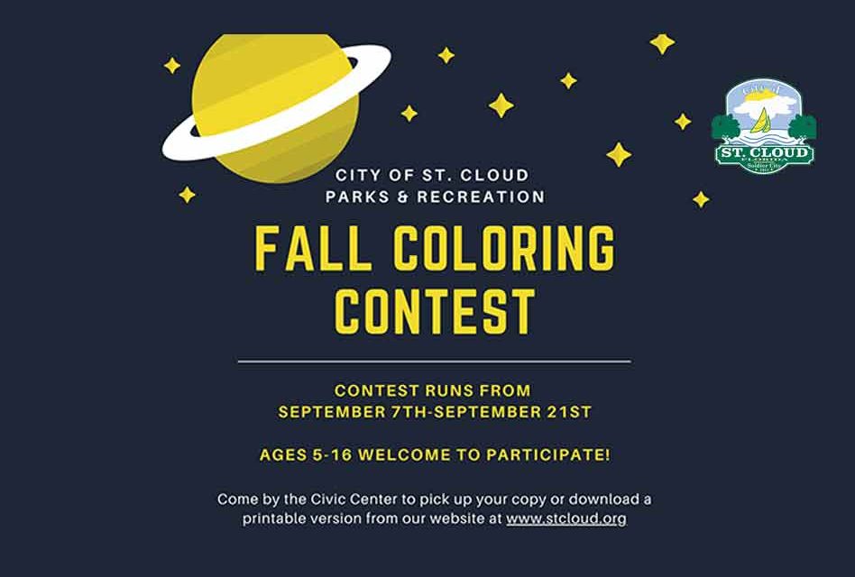 St. Cloud Parks and Rec. to hold Fall Coloring Contest, download here!