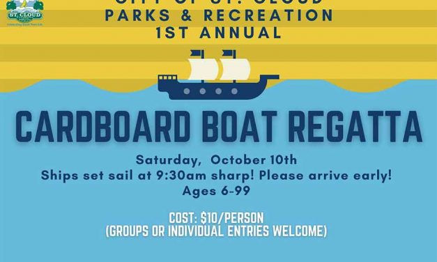Be a part of City of St. Cloud’s 1st Annual Cardboard Regatta – cuz you gotta regatta!
